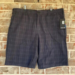 Hurley Mesa Verde Dark Gray Plaid Trouser Shorts